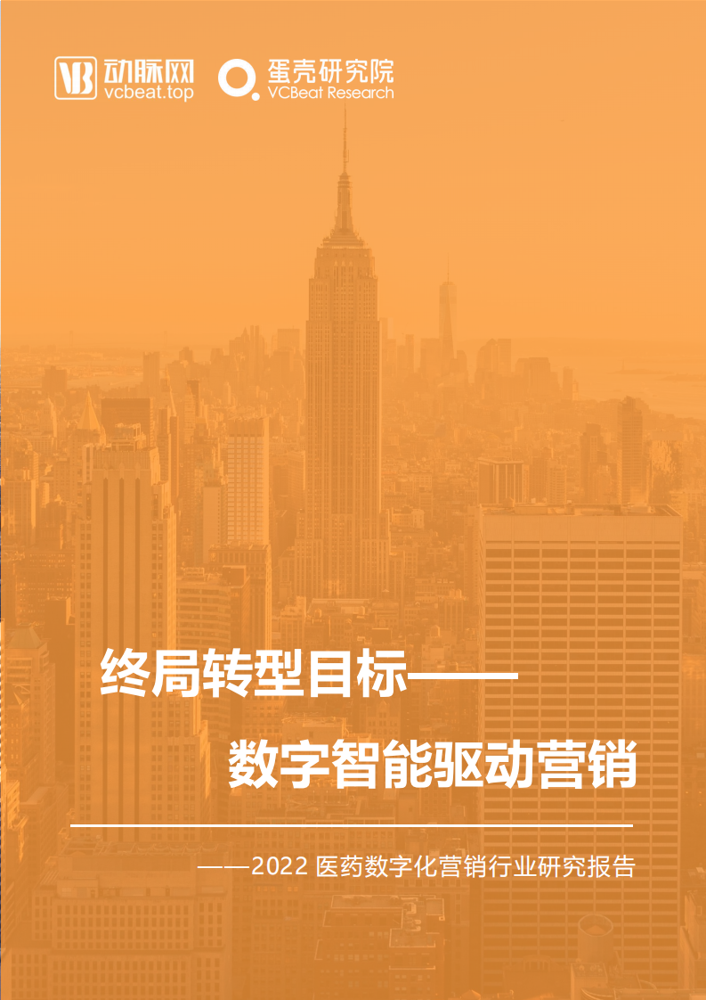 數(shù)字智能驅動營銷為轉型終局目標--2022年醫(yī)藥數(shù)字化營銷行業(yè)報告