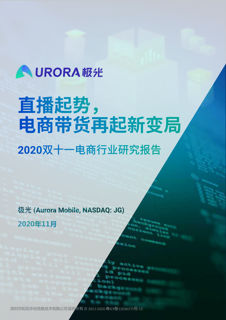 2020中國雙11電商行業(yè)研究報告