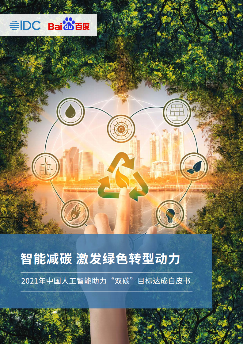 2021中國人工智能助力“雙碳”目標達成白皮書