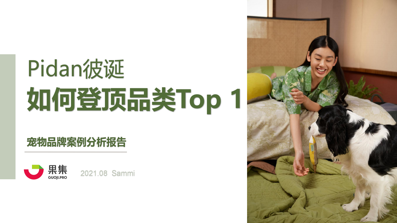 寵物品牌Pidan彼誕如何登頂品類第一？-果集數據