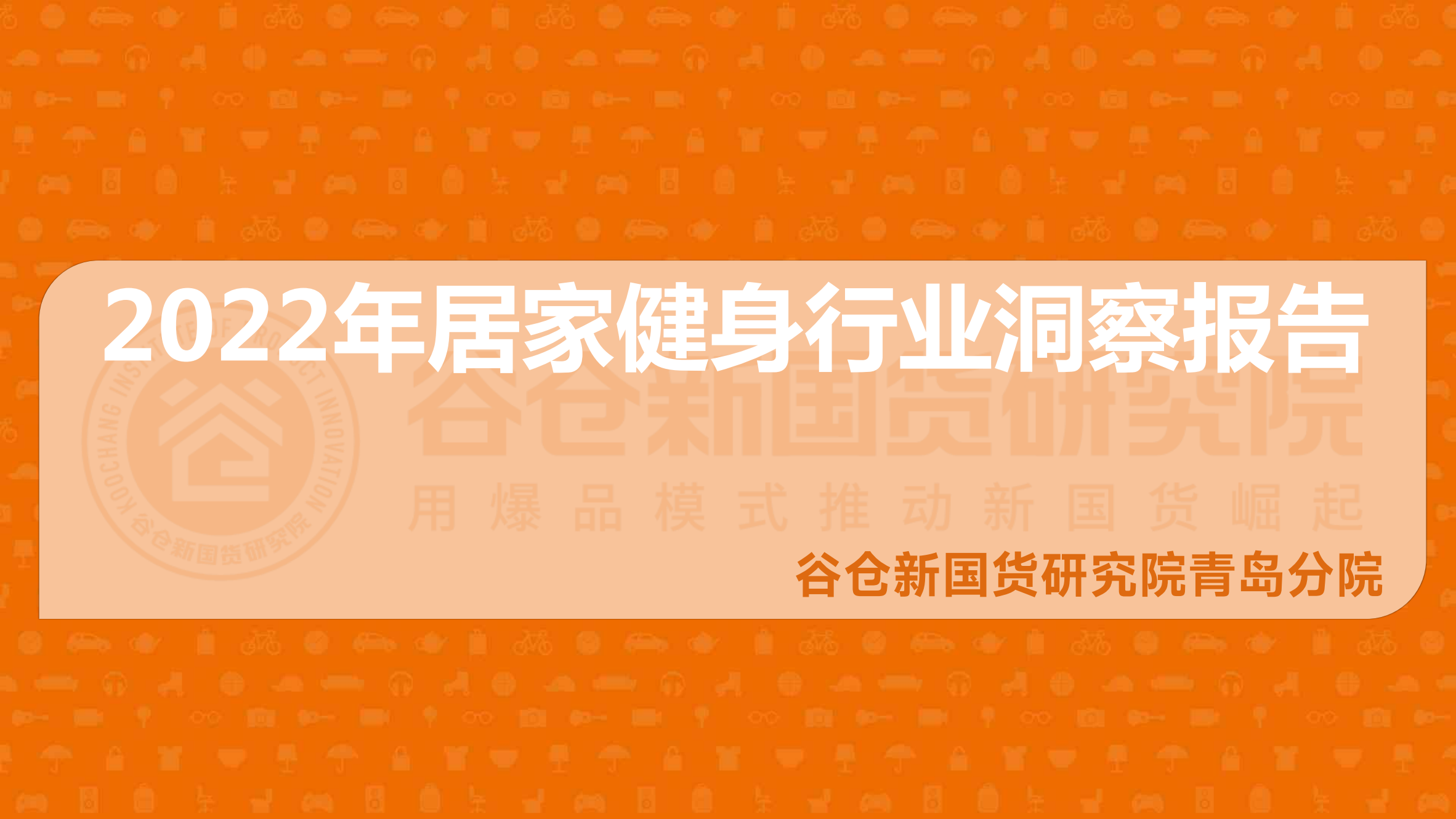 2022居家健身行業洞察報告-谷倉新國貨研究院青島分院 