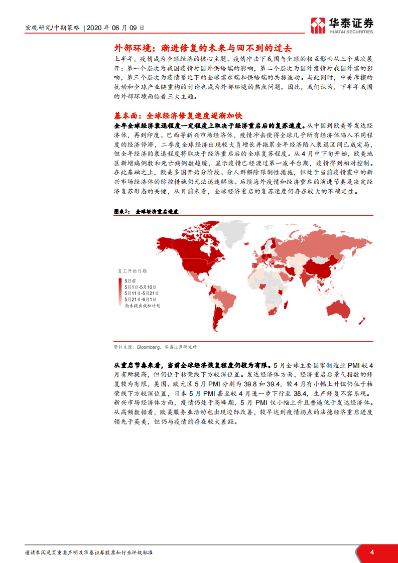 2020年中宏观展望：疫后经济常态回归路-华泰证券-20200609 第4页