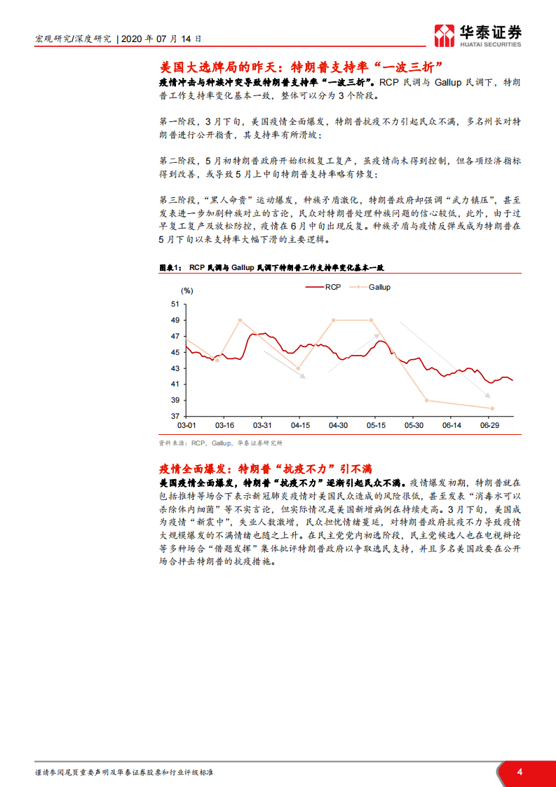 美国大选深度追踪系列（三）：身处劣势的特朗普会出什么牌？-华泰证券-20200714 第4页