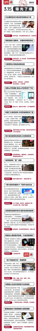 2022 3&middot;15曝光了啥？ 第1页