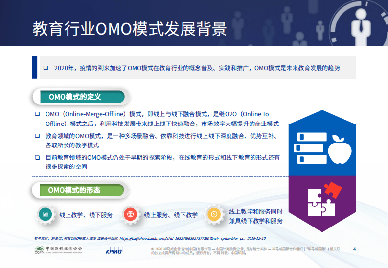 教育连锁企业OMO模式的挑战和机遇-毕马威_CCFA-2020.5-32页 第4页