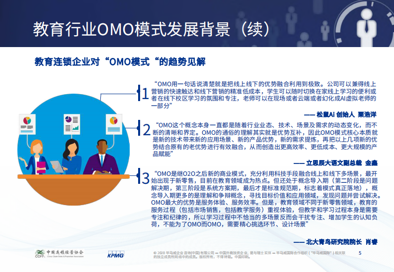 教育连锁企业OMO模式的挑战和机遇-毕马威_CCFA-2020.5-32页 第5页