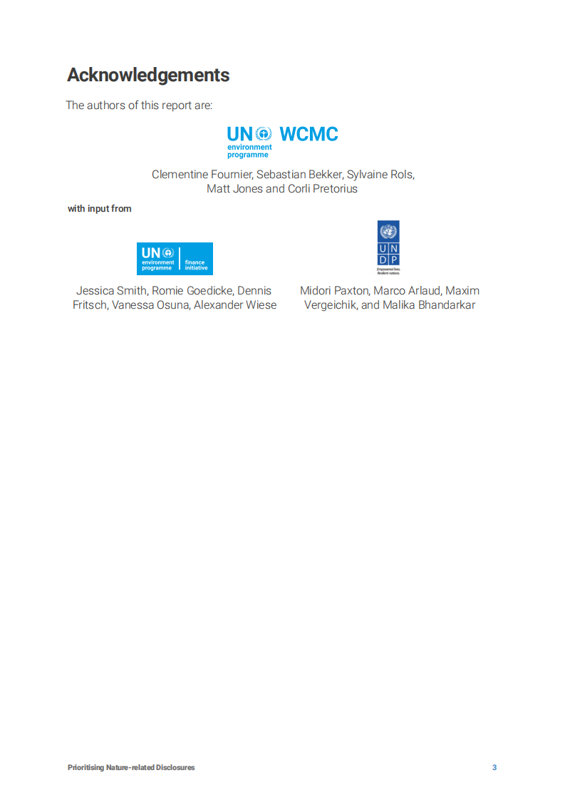 unepfi优先考虑与自然相关的披露：对高风险行业的考虑（英）2022.4 第3页