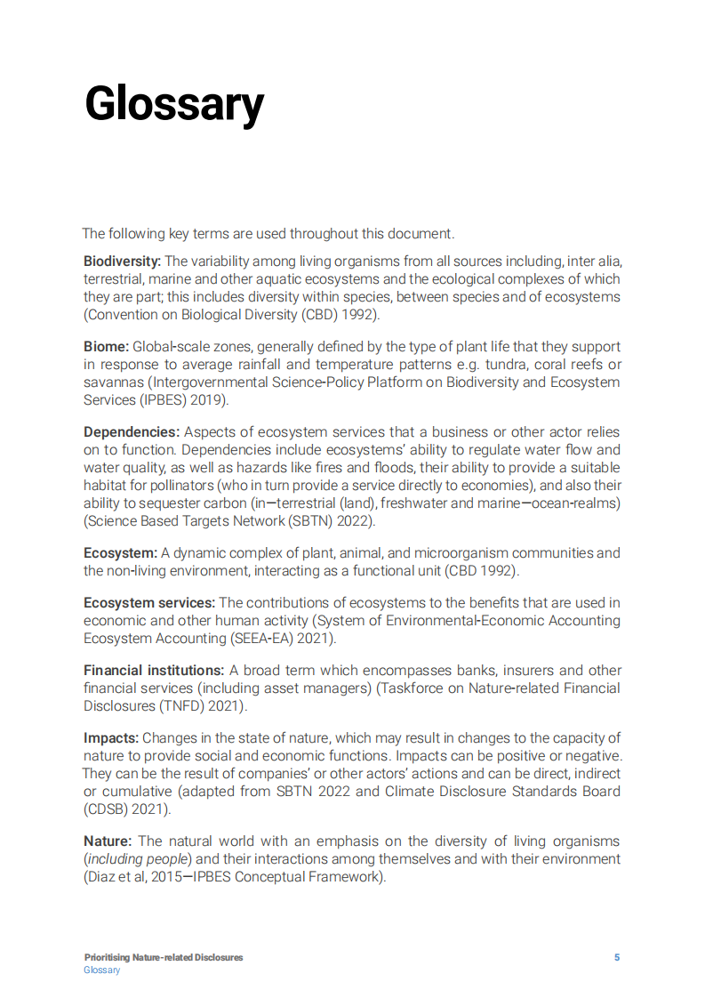 unepfi优先考虑与自然相关的披露：对高风险行业的考虑（英）2022.4 第5页