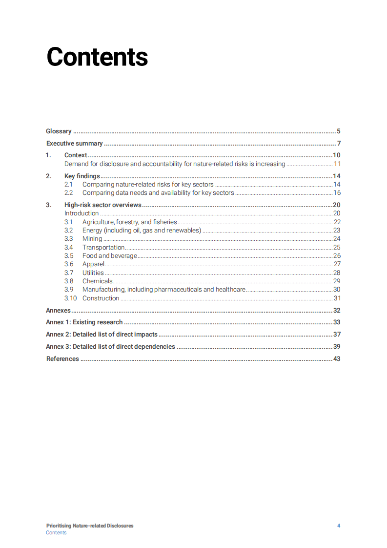 unepfi优先考虑与自然相关的披露：对高风险行业的考虑（英）2022.4 第4页