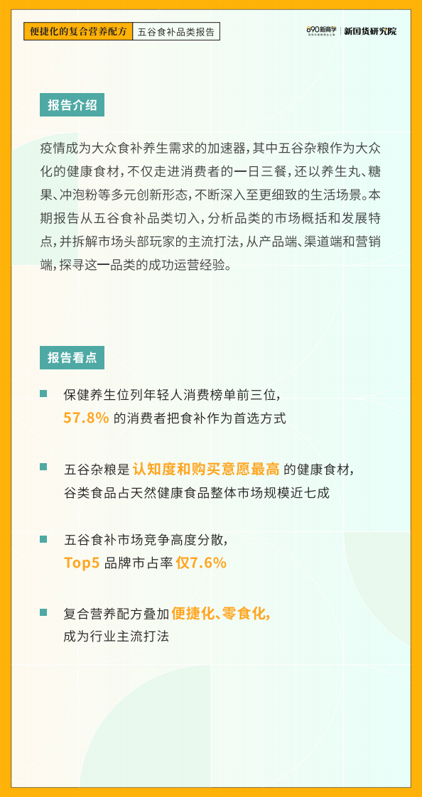 2022便捷化的复合营养配方-五谷食补品类报告-890新国货研究院 第3页