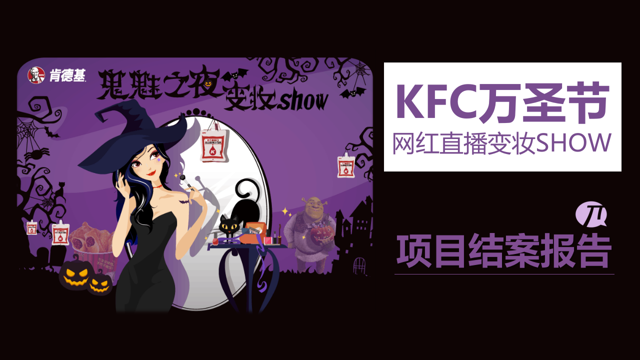 KFC萬圣節網紅直播變妝SHOW結案報告
