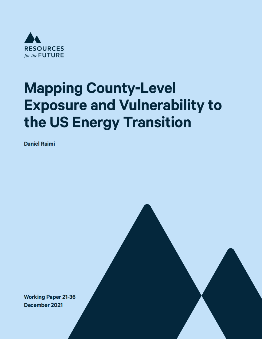 未来能源研究所绘制美国能源转型的县级风险敞口和脆弱性图（英）2021.12 第1页