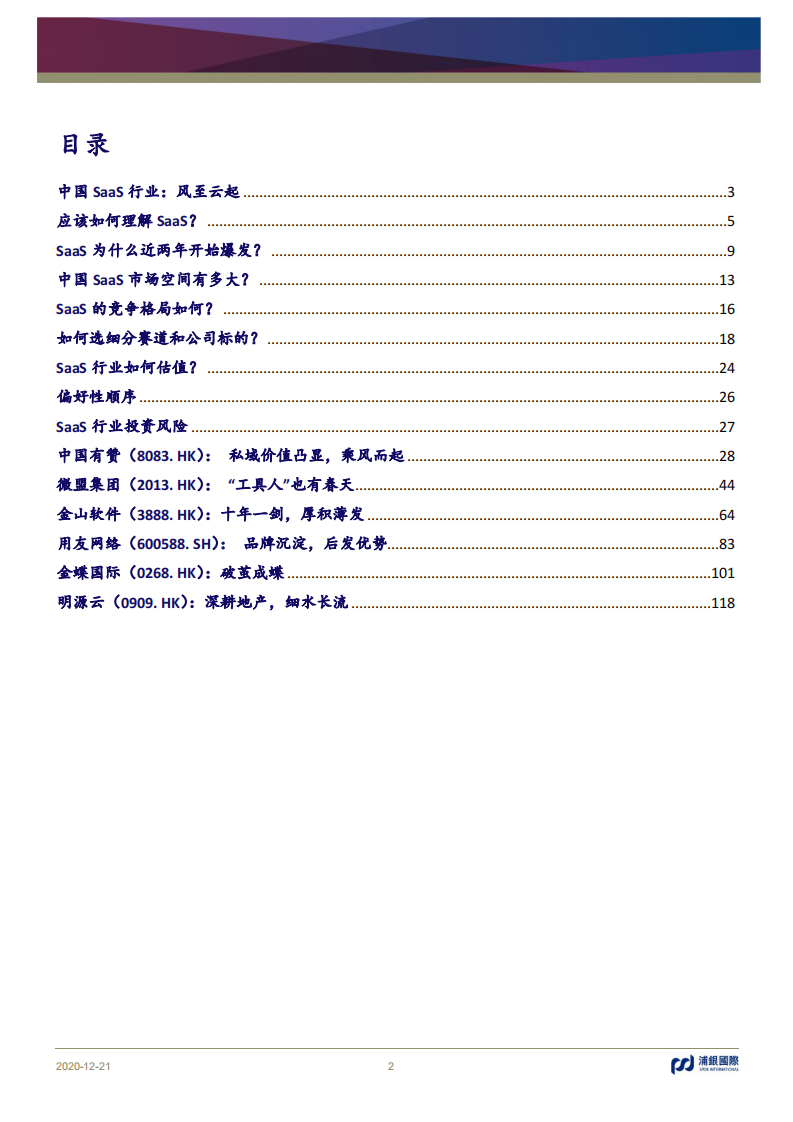2021中国SaaS行业报告 第2页