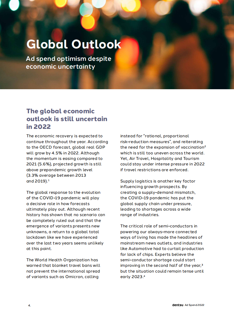 2022年全球广告预测报告（英） 第4页