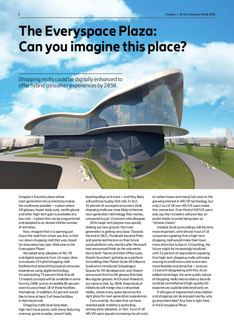 2030年十大消费科技趋势（英）-爱立信 第3页