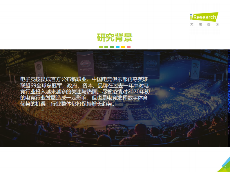 2020年中国电竞行业研究报告艾瑞咨询 第2页
