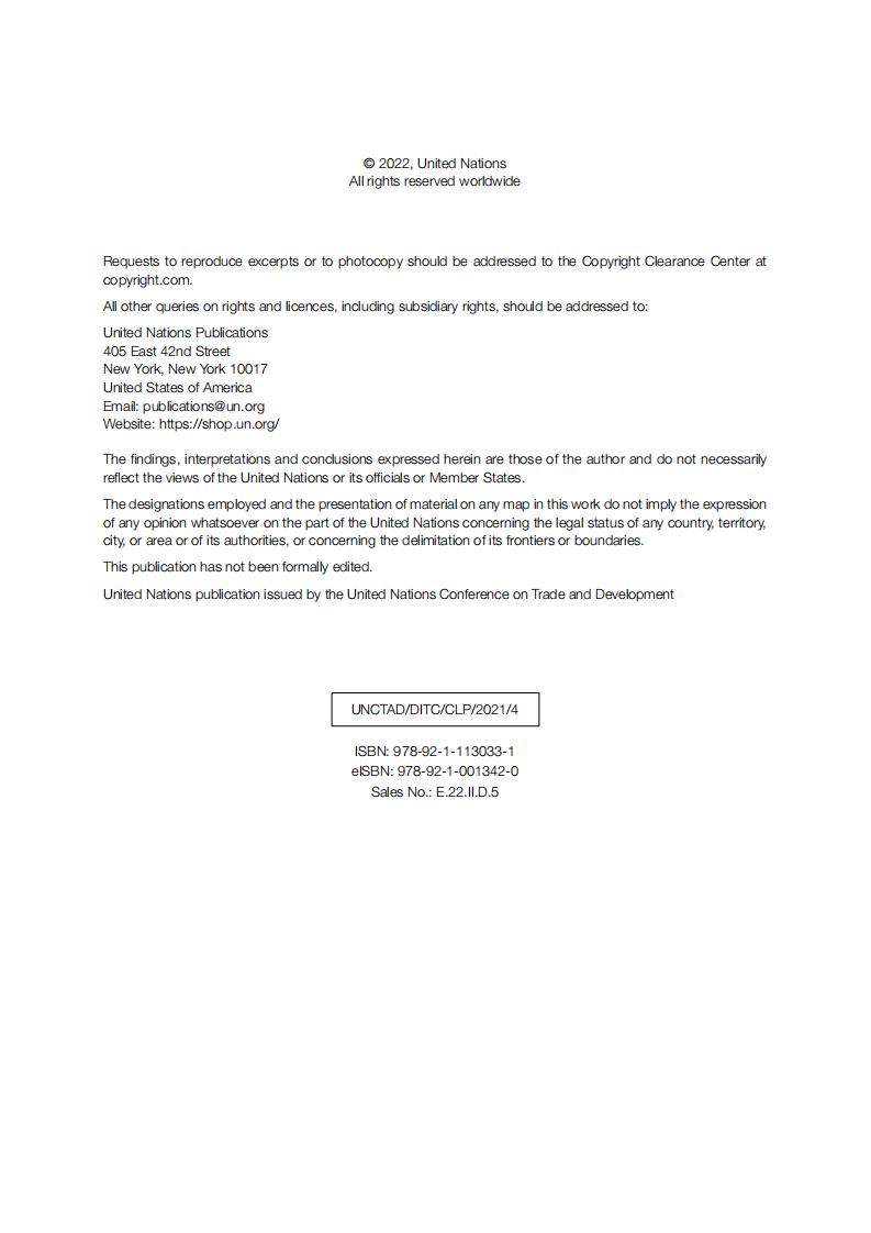 联合国贸易发展委员会消费者获得基本服务的机会：能源、水和卫生（英）2022.4 第3页