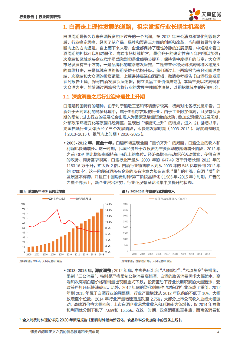 食品饮料行业：白酒行业发现系列报告下篇，白酒行业，探究白酒行业中期趋势，解锁企业优化必由之路-20200315-天风证券-24页 第4页