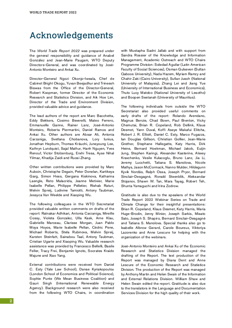 2022年世界贸易报告：气候变化与国际贸易（英文） 第4页