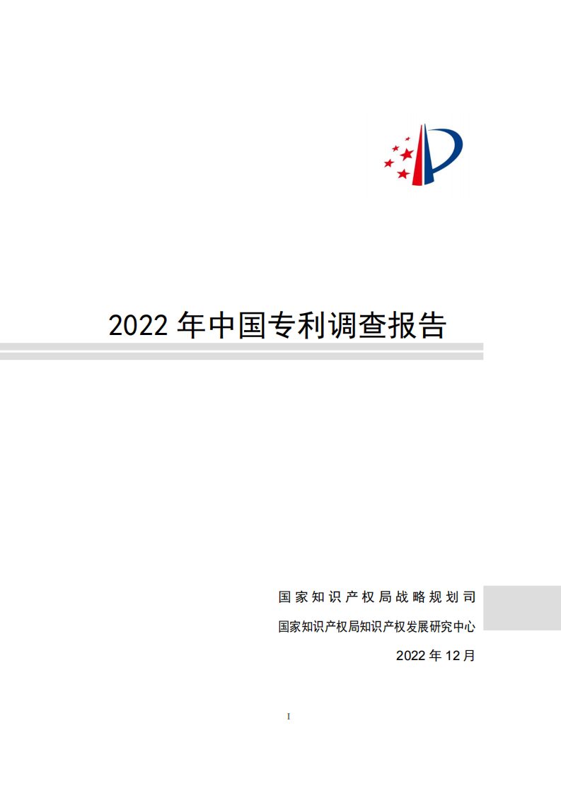 国家知识产权局：2022年中国专利调查报告