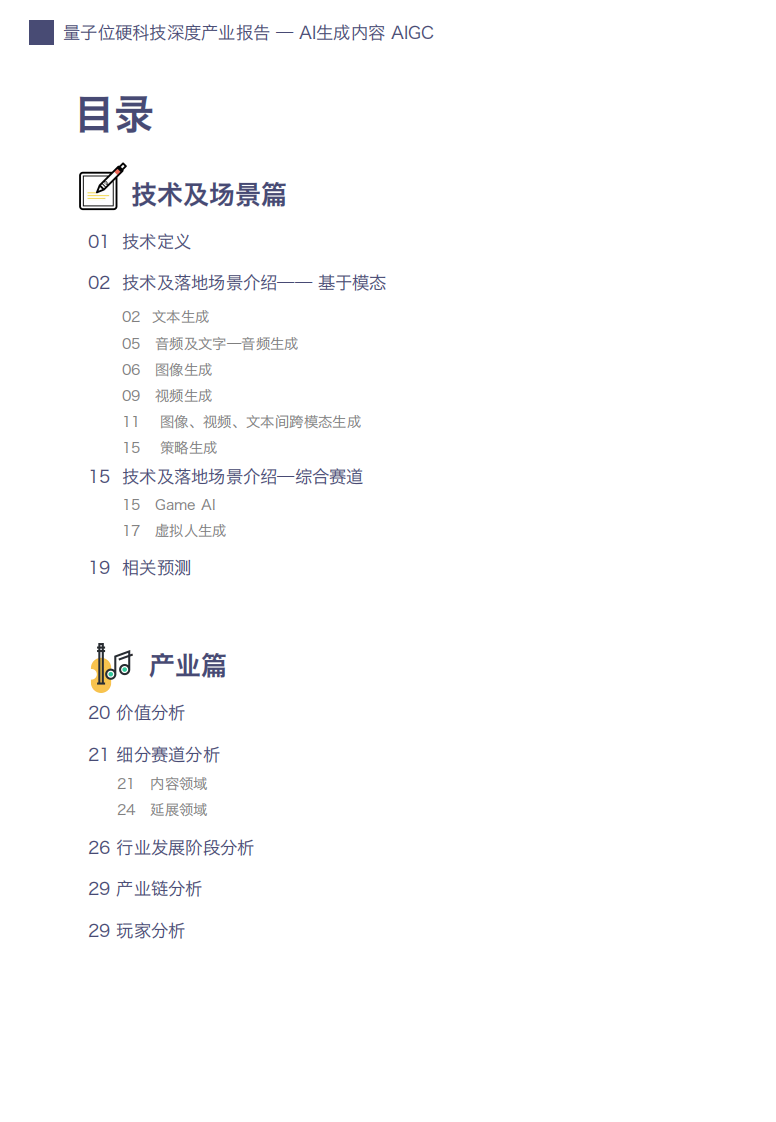 AIGC AI生成内容产业展望报告 -量子位 第2页