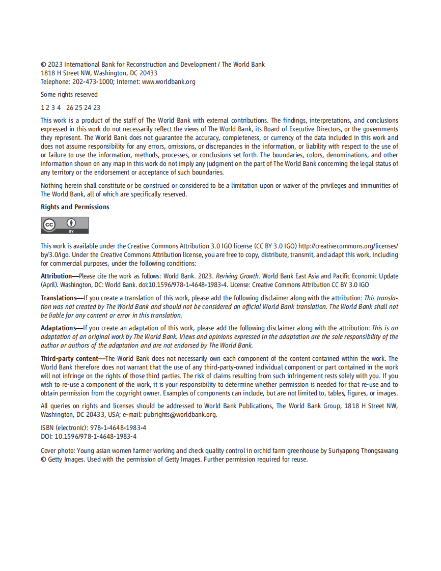 世界银行：2023年4月期东亚与太平洋地区经济半年报（英文） 第4页
