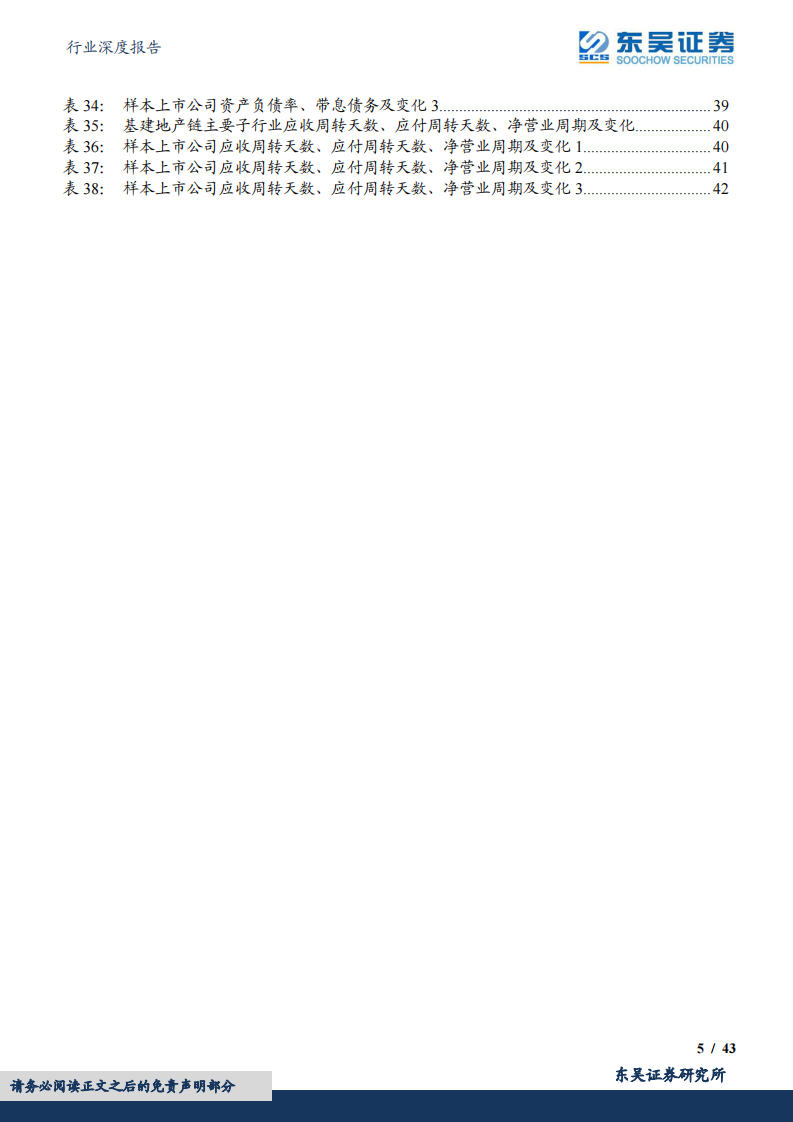 东吴证券：建筑材料行业深度报告-解读基建地产链2022年年报及2023年一季报-利润表回暖、现金流改善-资产负债表仍待修复 第5页