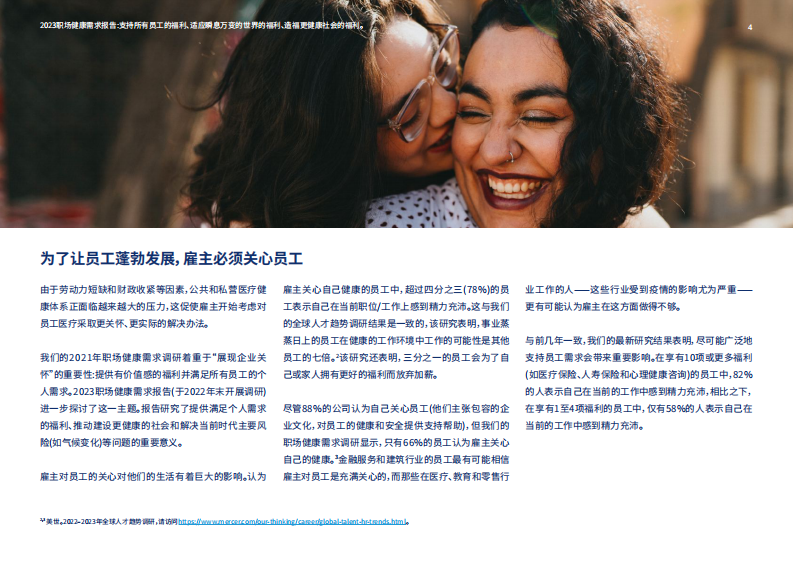 美世：2023职场健康需求报告 第4页