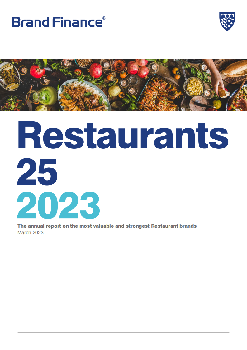 Brand Finance：2023年餐飲品牌25強（英文）