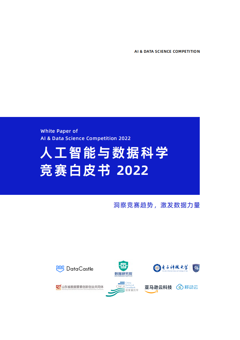 數據城堡&移動云：人工智能與數據科學競賽白皮書2022