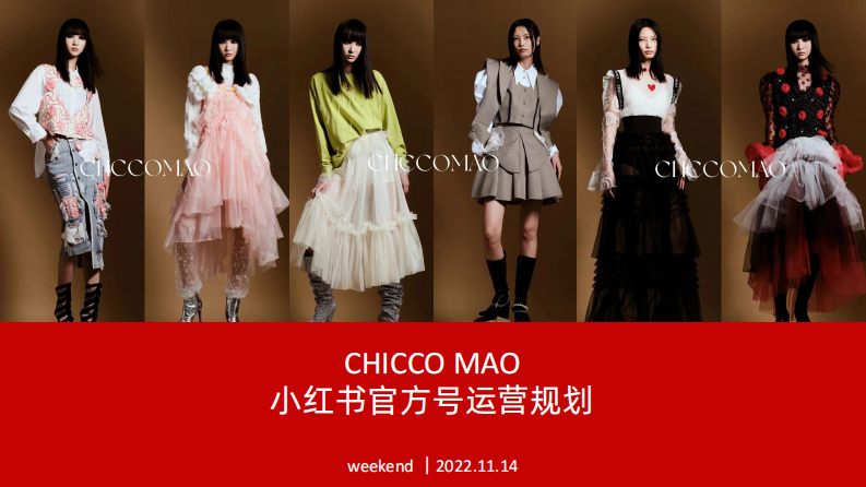 設計師品牌（服裝）小紅書運營規劃【服裝服飾】【藍V運營】【小紅書賬號運營】【種草營銷】