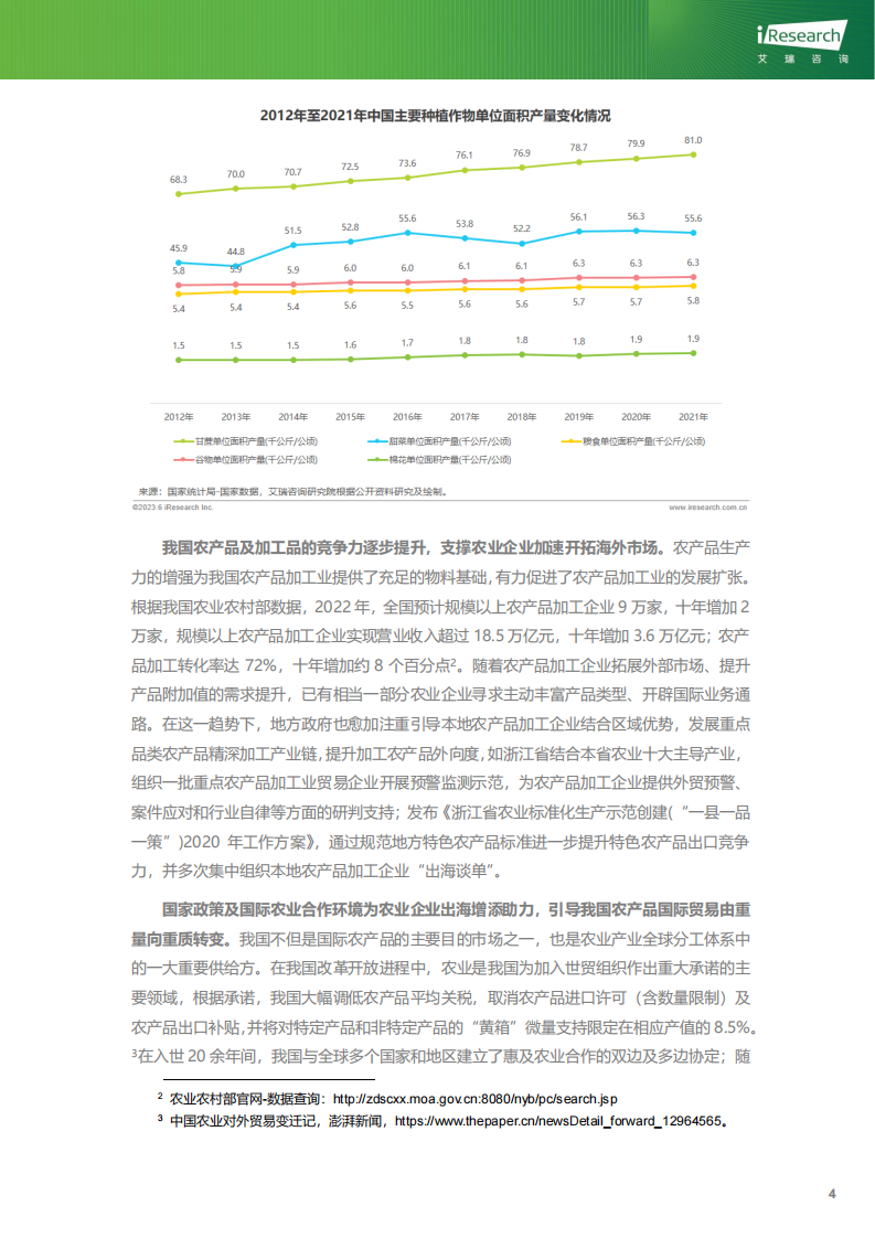 艾瑞咨询：2023年中国农业企业国际贸易实践观察 第5页