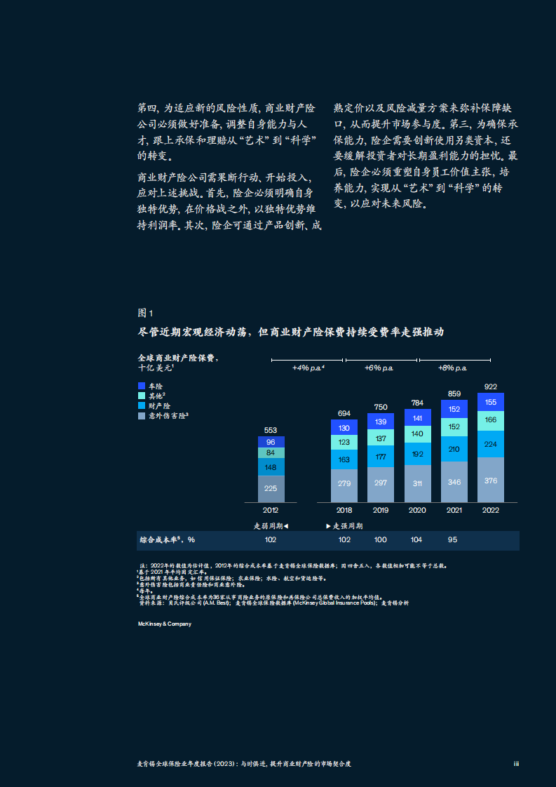 麦肯锡：全球保险业年度报告（2023）：与时俱进，提升商业财产险的市场契合度 第5页
