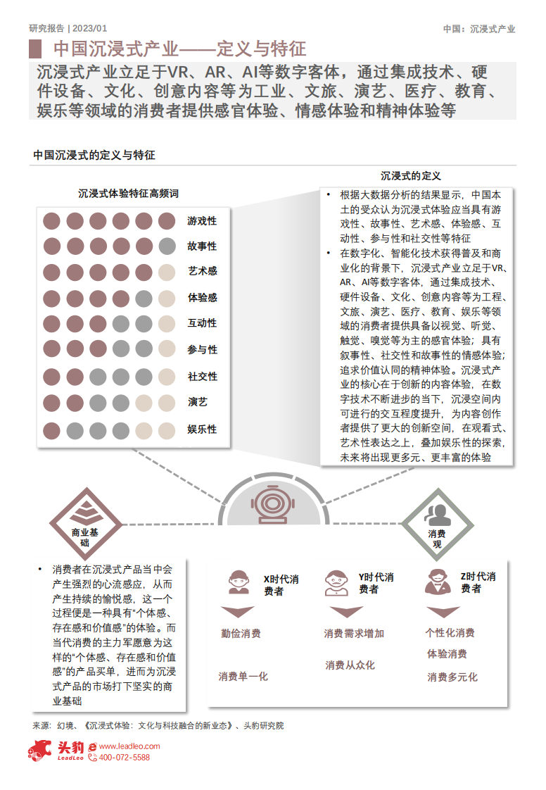 头豹研究院：2022年中国沉浸式产业研究报告 第4页