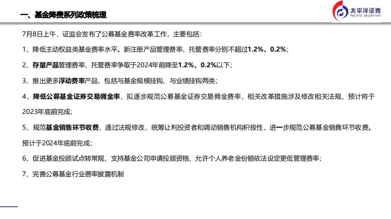 太平洋：金融-降费、降佣对基金和券商行业的长期影响 第3页