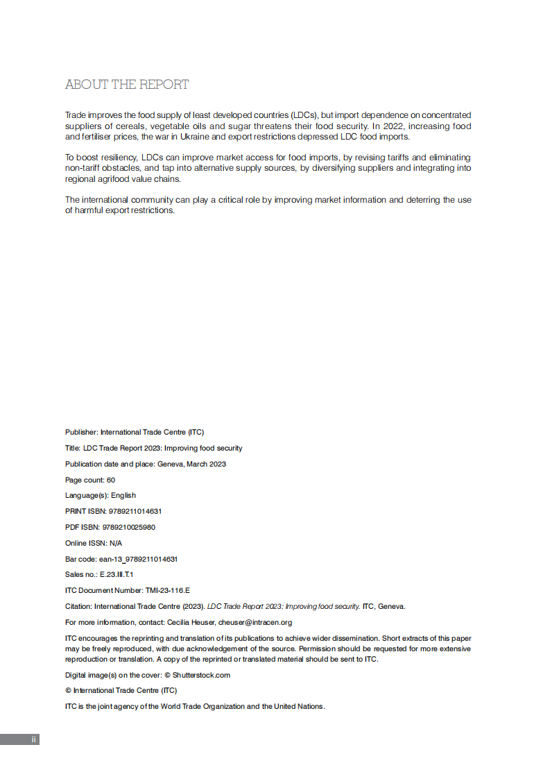 国际贸易中心：2023年不发达国家贸易报告（英） 第4页