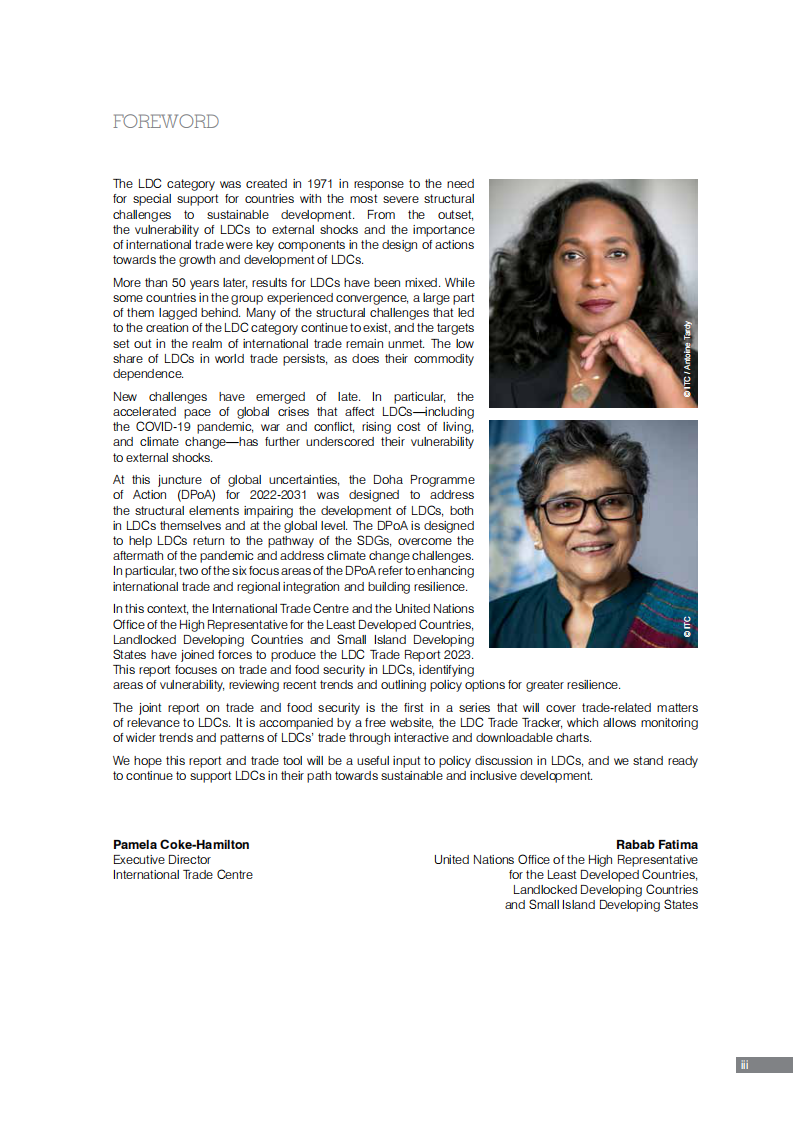 国际贸易中心：2023年不发达国家贸易报告（英） 第5页