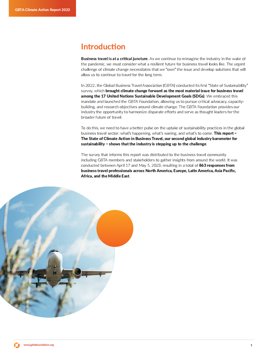 GBTA：2023年商务旅行中的气候行动现状（英） 第3页
