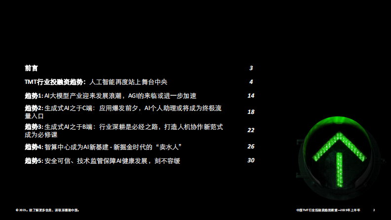中国TMT行业投融资趋势展望（2023年上半年） 第2页
