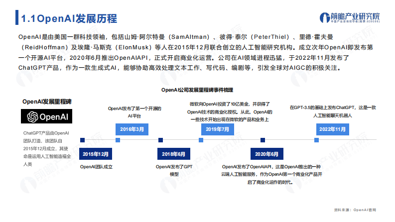 前瞻产业研究院：ChatGPT开启AlGC产业生态新时代 新风口 新生态 新变革 新机遇（2023） 第4页