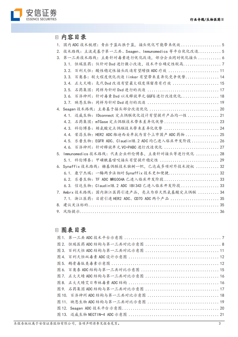 安信证券：创新药研究框架之ADC-国内ADC技术梳理-青出于蓝而胜于蓝 第3页