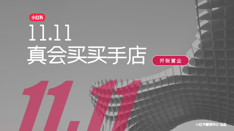 雙11真會買買手店-小紅書電商內循環通案【雙十一】【電商種草】