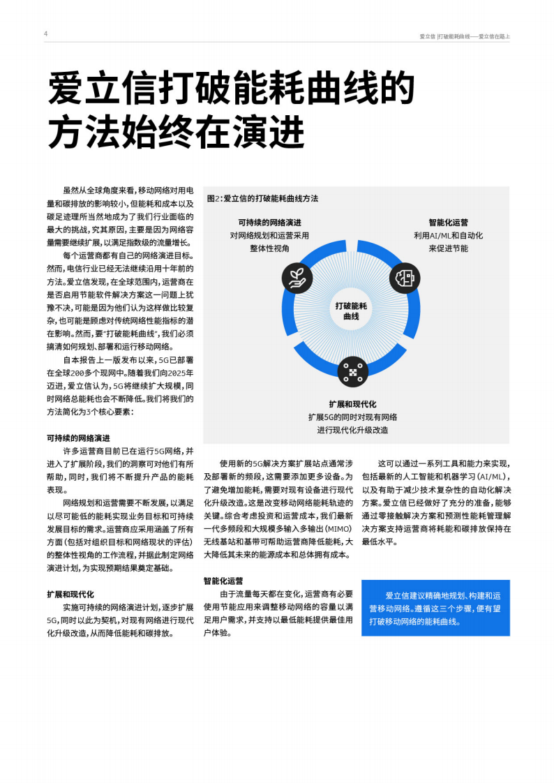 爱立信：打破能耗曲线永远在路上-打造净零未来的关建构建模 第4页