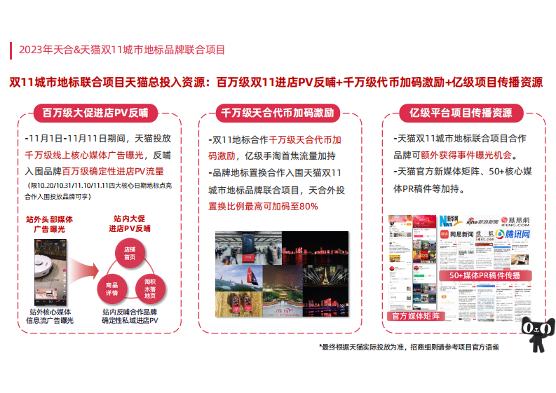 2023年天猫双11地标联合项目招商方案【电商】【双十一】 第3页