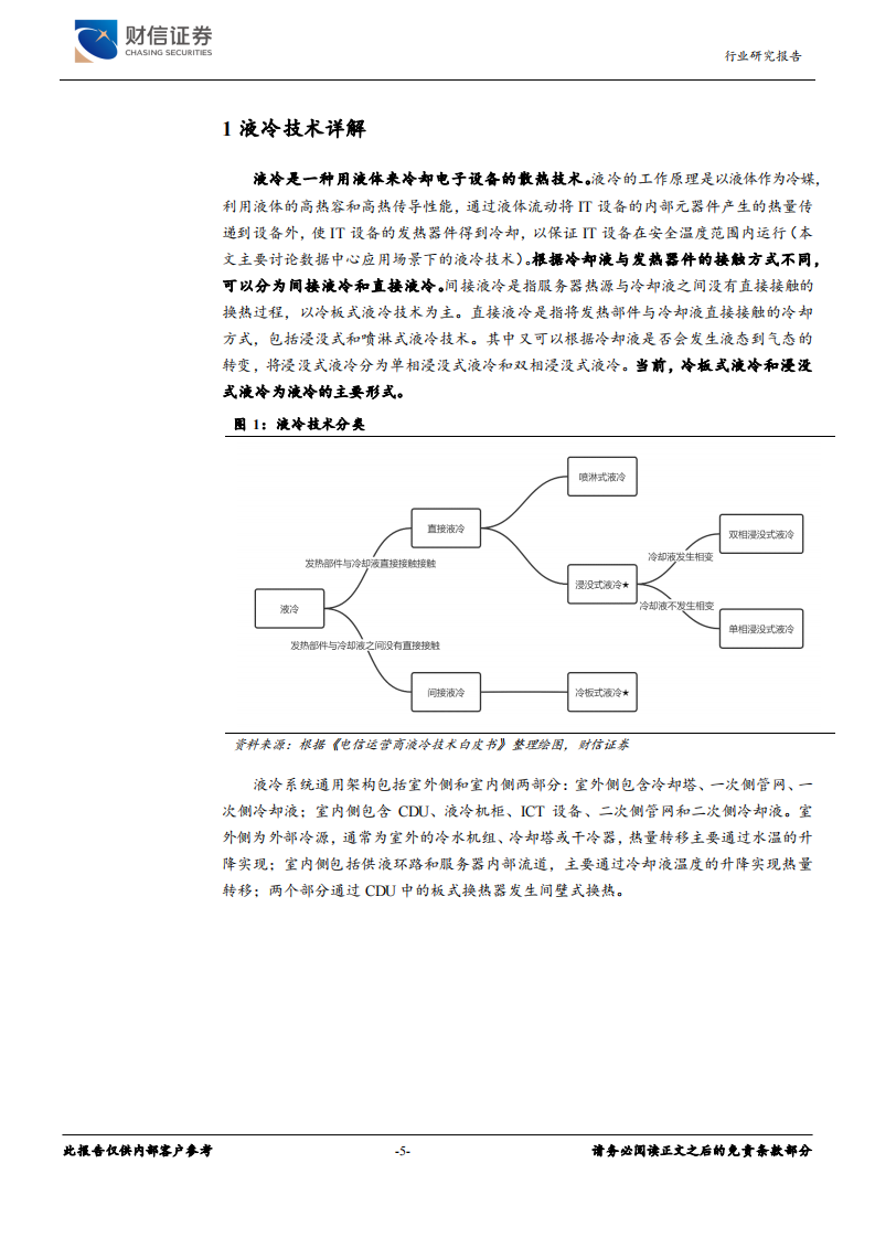 财信证券：数据中心液冷行业深度报告-大模型&大算力带来高功耗-液冷技术有望加速导入 第5页