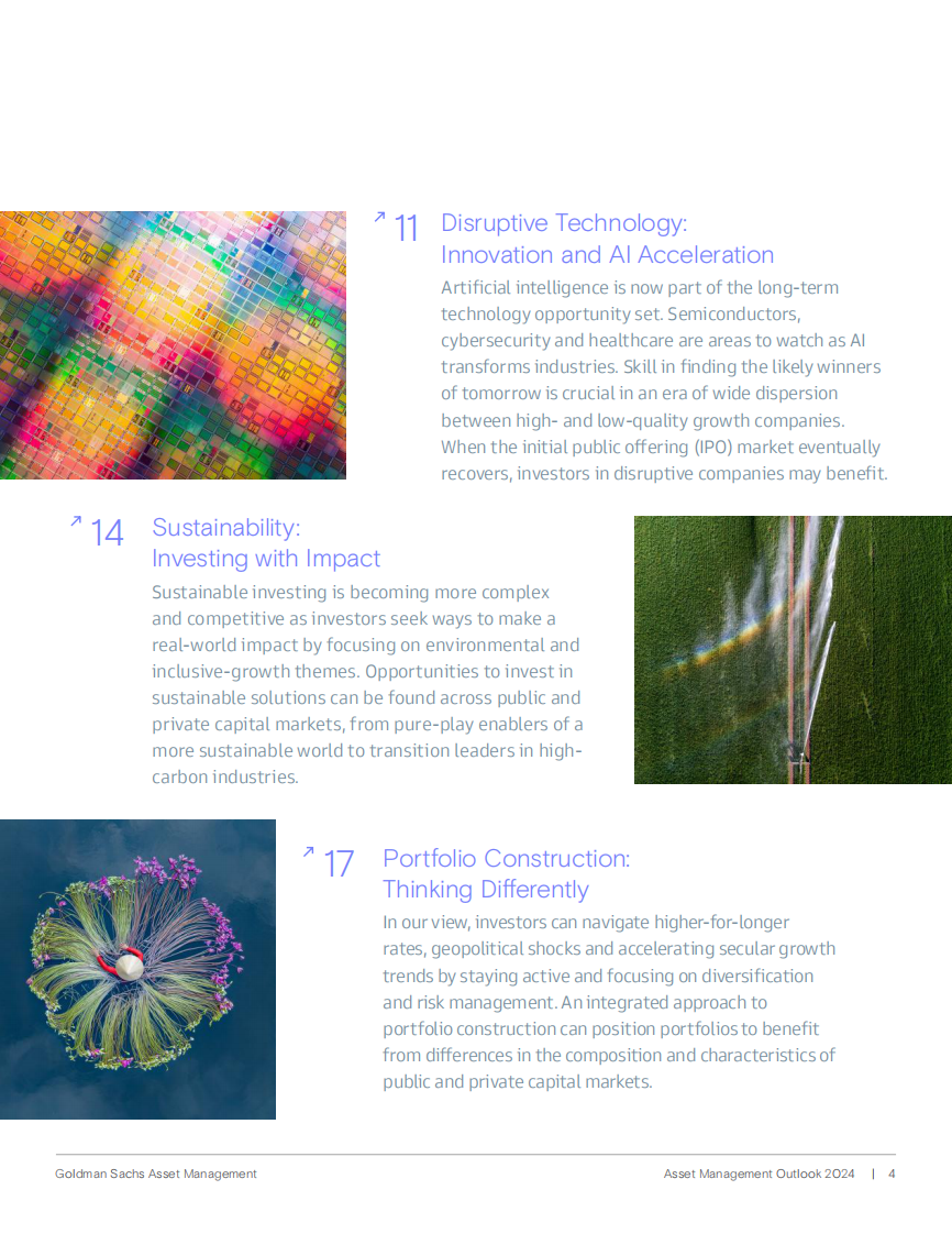 高盛2024年资产管理展望：拥抱新现实（英） 第4页