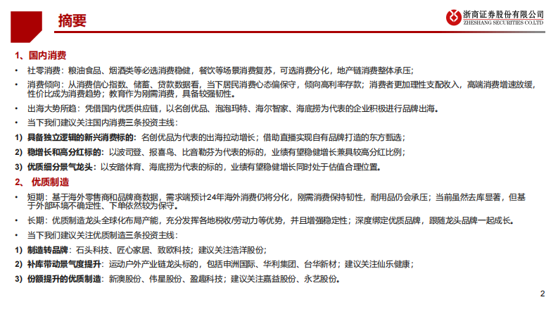 大消费行业2024年度策略：预期充分，优中择优 第2页