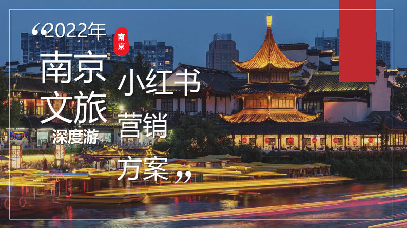 2022年南京文旅深度游小紅書營銷方案