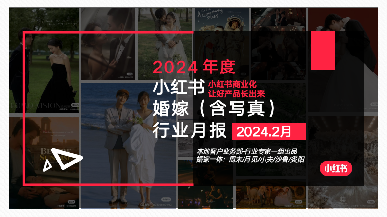 小紅書：小紅書2024年2月婚嫁行業（含寫真）