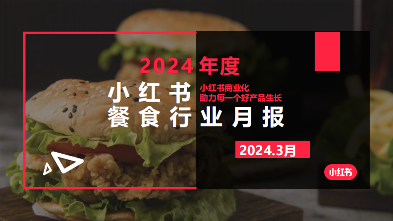 小紅書：2024年餐食行業月報（3月）